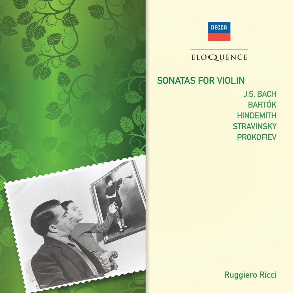 Ricci: Sonatas for Violin – Bach, Bartók, Hindemith, Stravinsky, Prokofiev